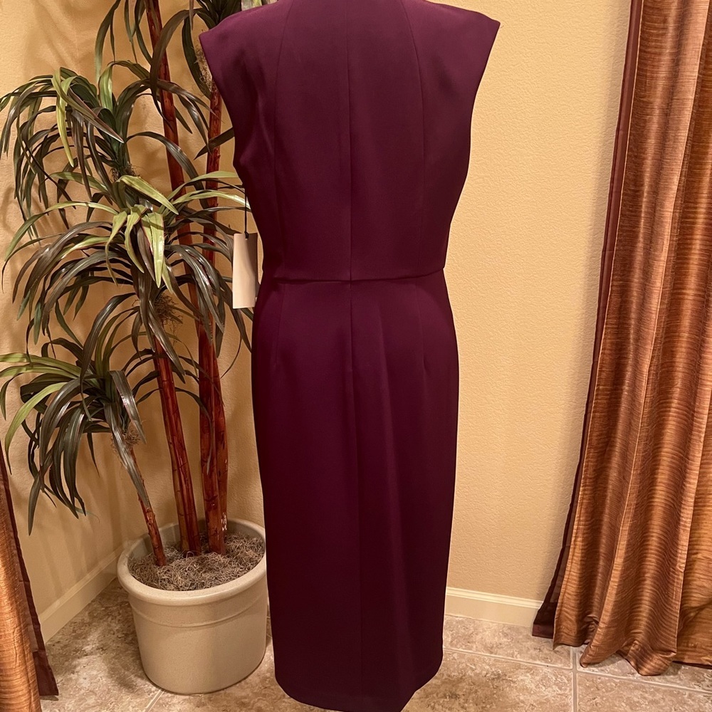 Ivanka Trump Queen plum dress w/beading, size 10. NWT, excellent condition. - Picture 7 of 7